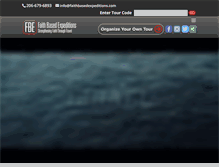 Tablet Screenshot of faithbasedexpeditions.com